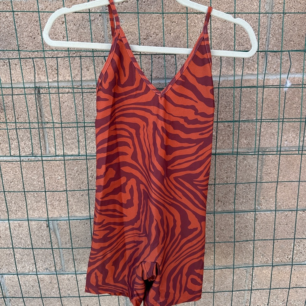 Zebra Print Skatie Sydne bodysuit x Rocky Barnes